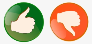 Right Wrong Button Thumbs Up Thumbs Down O - Pros And Cons Png #109788