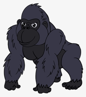 Drawing Gorilla Png Royalty Free Stock - Gorila En Dibujo #109815