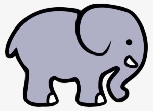 Tumblr Elephant Png - Simple Cartoon Elephant #109831