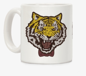 Tiger In A Bow Tie Coffee Mug - Yurio's Tiger Shirt (from Yuri!!! On Ice) #109858