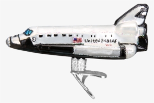 Old World Christmas Space Shuttle Clip-on Glass Tree #1001091