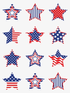 Patriotic Stars Mini Accents - Teacher Created Resources 5285 Patriotic Stars Accents #1002032