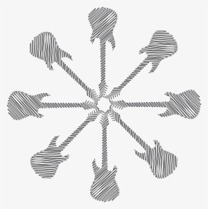 Abstract Guitar Vector Illustration Gkspgf U - Ship Steering Wheel Icon #1002248