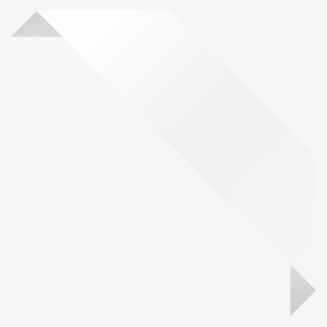 Corner Ribbon02 White - White Corner Ribbon Png #1002684