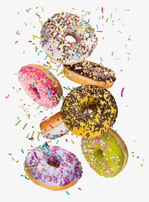 Please Do Not Park In The Parking Lot Of Sandy's Donuts - Sprinkles Falling Png #1002849