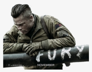 The Poster For Brad Pitt's New Movie, 'furry' Png - Furry Brad Pitt #1002903