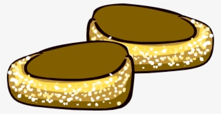 Gold Sparkle Loafers - Club Penguin Sparkly Shoes #1003110