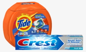 00 For Tide® Pods™ Or Gain® Flings™ & Crest® Toothpaste - Tide Pods Original Scent He Turbo Laundry Detergent #1003611