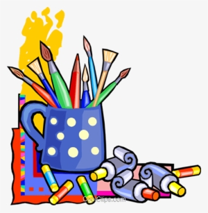 Paint Brushes And Paint Tubes - Tintas E Pinceis Png #1004989