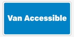Van Accessible Handicap, 12" X 6" - Coupon #1005188