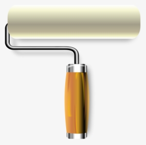 Paint Brush And Roller Clip - Roll Paint Brush Png #1005229