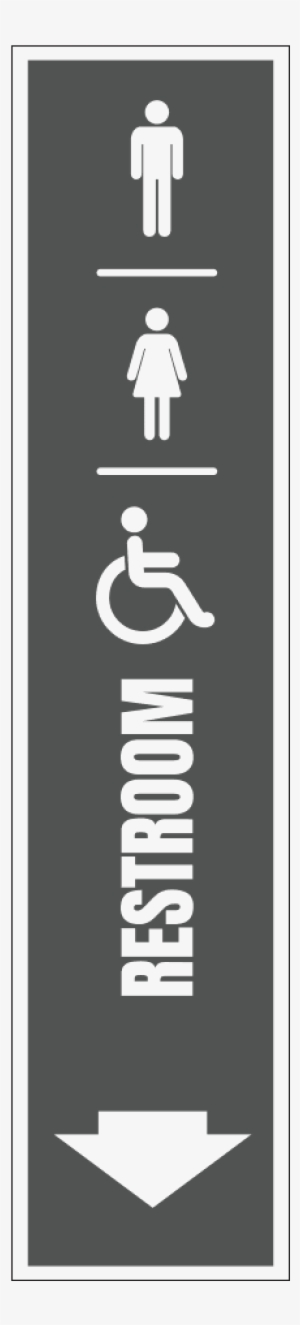 Men, Women & Handicap Restroom Down, - Disability #1005672