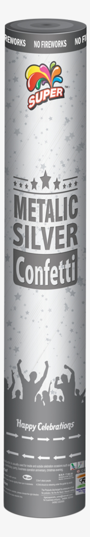 Metallic Silver Confetti Poppers - Party Popper #1005908 Metallic Silver Confetti Poppers - Party Popper #1005908