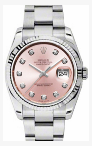 Rolex Datejust 36 116234-pnkdfo Pink Diamond Fluted #1006129