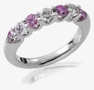 Pink Diamond Wedding Rings Diamond Set Wedding Rings - Wedding Anniversary #1006155