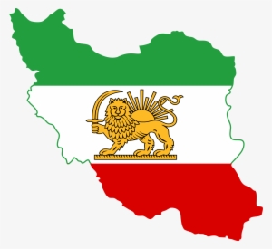 Flag Map Of Iran - Iran Flag #1006641