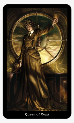 Main Menu Queen Of Cups - Steampunk Tarot #1007359