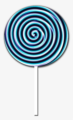 Lollipop Clipart Blue Lollipop - Circle #1007440