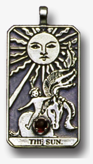 The Sun Large Gemstone Tarot Pendant At Labeshops, - Tarot #1007778