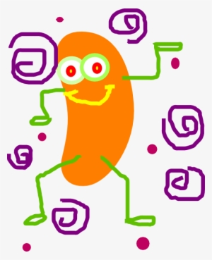 Orange Jelly Bean Clip Art - Jelly Beans Gifs Png #1007796