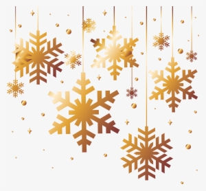 Gold Snowflake Png - Copos De Nieve Navidad #1008444