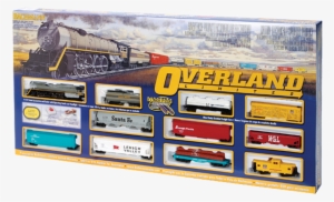 Overland Limited Operating Smoke Steam Locomotive Set - Bachmann Trains Ho Overland Limited Train Set #1008546