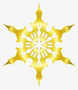 Snowflake 8 Gold By Arvin61r58 Gold Colored Snowflake - Yellow Snowflake Png #1008633