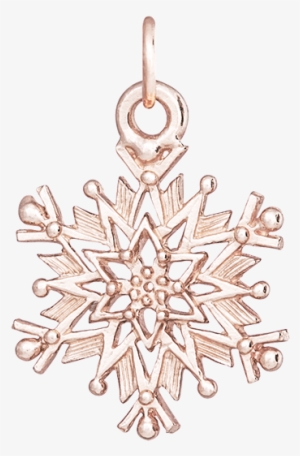 The Helen Ficalora Solid Yellow Gold Snowflake Charm - Large Snowflake Charm #1009061