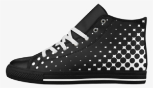 Black And White Halftone Pattern By Artformdesigns - Shoe #1009139