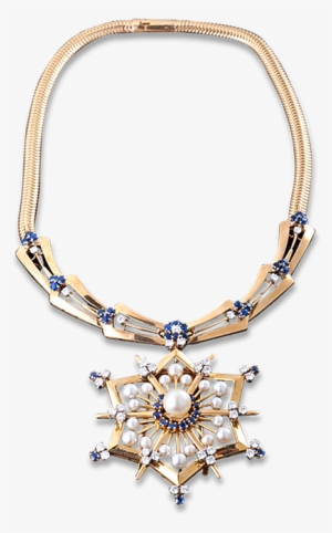 Vintage Snowflake Necklace - Necklace #1009317