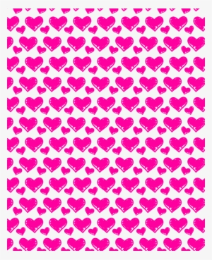 Purple Hand Dooled Pattern - Transparent Heart Pattern #1009437