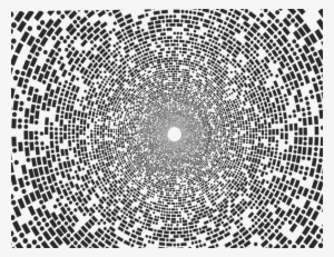 Png Black And White Circular Maze Transparent Background #1009510