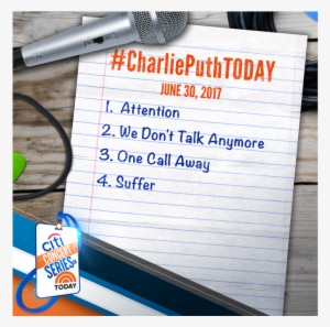 As We Get Ready For @charlieputh To Take The Citi Concert - Document #1009719