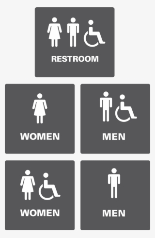 Restroom Signs - Graphic Design #10050193