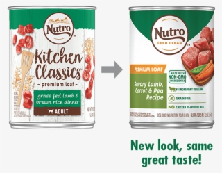 Nutro Premium Loaf Grain Free Savory Lamb, Carrot & - Can Dog Food Loaf Style Lamb #10054079