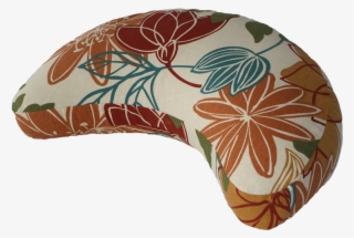 Crescent Zafu Meditation Cushion By Still Sitting - Floral Design #10054444