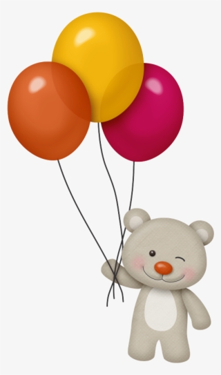 El Png Pinterest Happy Balloon Box And Ⓒ - Dibujo De Oso Con Globos #10055546