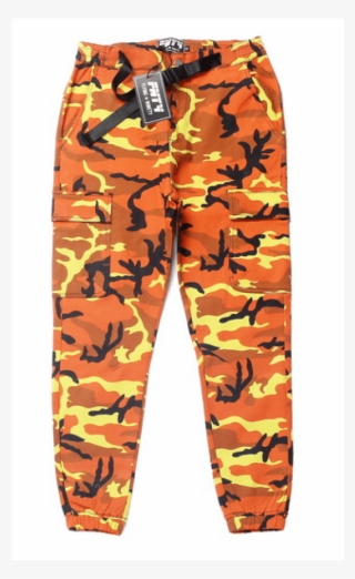 Mens Orange Camo Pants #10057809