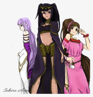 Fire Emblem Mages Tharja Linde Julia Female Mages Welcome - Cartoon #10058406