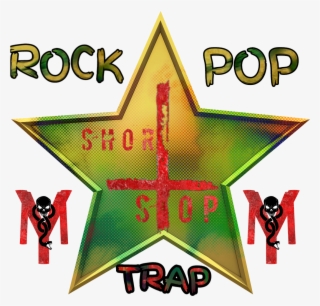 Rockstar Popstar Trapstar Short Stop Front Cover - Dourada Estrela Png #10059803