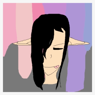 Pixilart I Cant Draw Elf Ears Bellyseely Png Black - Cartoon #10062190