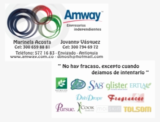 Tarjetas De Presentacion Nutrilite - Amway Logo #10062626