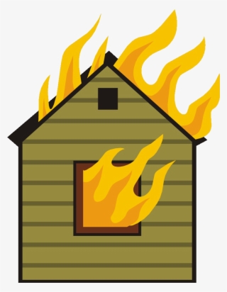 Fire House Clipart Collection Station On For Of Transparent - Cartoon Apartment On Fire #10063402