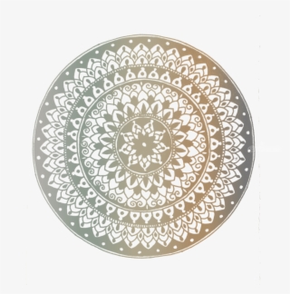 White Border Mini Mandala 3, Drawings / Sketch, Abstract, #10064898
