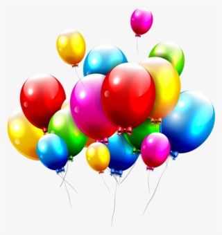 Colorful Balloon - Plano De Fundo Aniversario #10065529