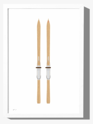 Vintage Skis Ii Art Print Roo Kee Roo - Ski #10067089