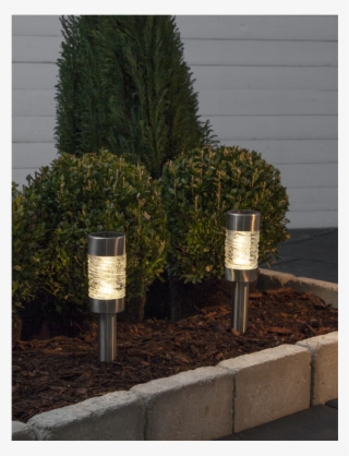 Solar Bollard 2 Pack Capri - White Pine #10067210