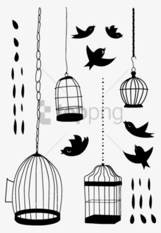 Free Png Vinilos Jaulas Y Pajaros Png Image With Transparent - Vinilo Jaula #10068603
