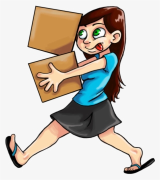 Moving Boxes Cartoon Clipart , Png Download - Cartoon #10068844