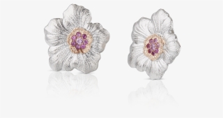 Gardenia Button Earrings - Earrings #10069013